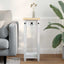 Planteholder Hvid 30 x 30 x 73 cm Massivt fyrretræ