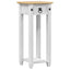 Planteholder Hvid 30 x 30 x 73 cm Massiv fyrretræ