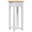 Planteholder Hvid 30 x 30 x 73 cm Massiv fyrretræ