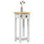 Planteholder Hvid 30 x 30 x 73 cm Massiv fyrretræ