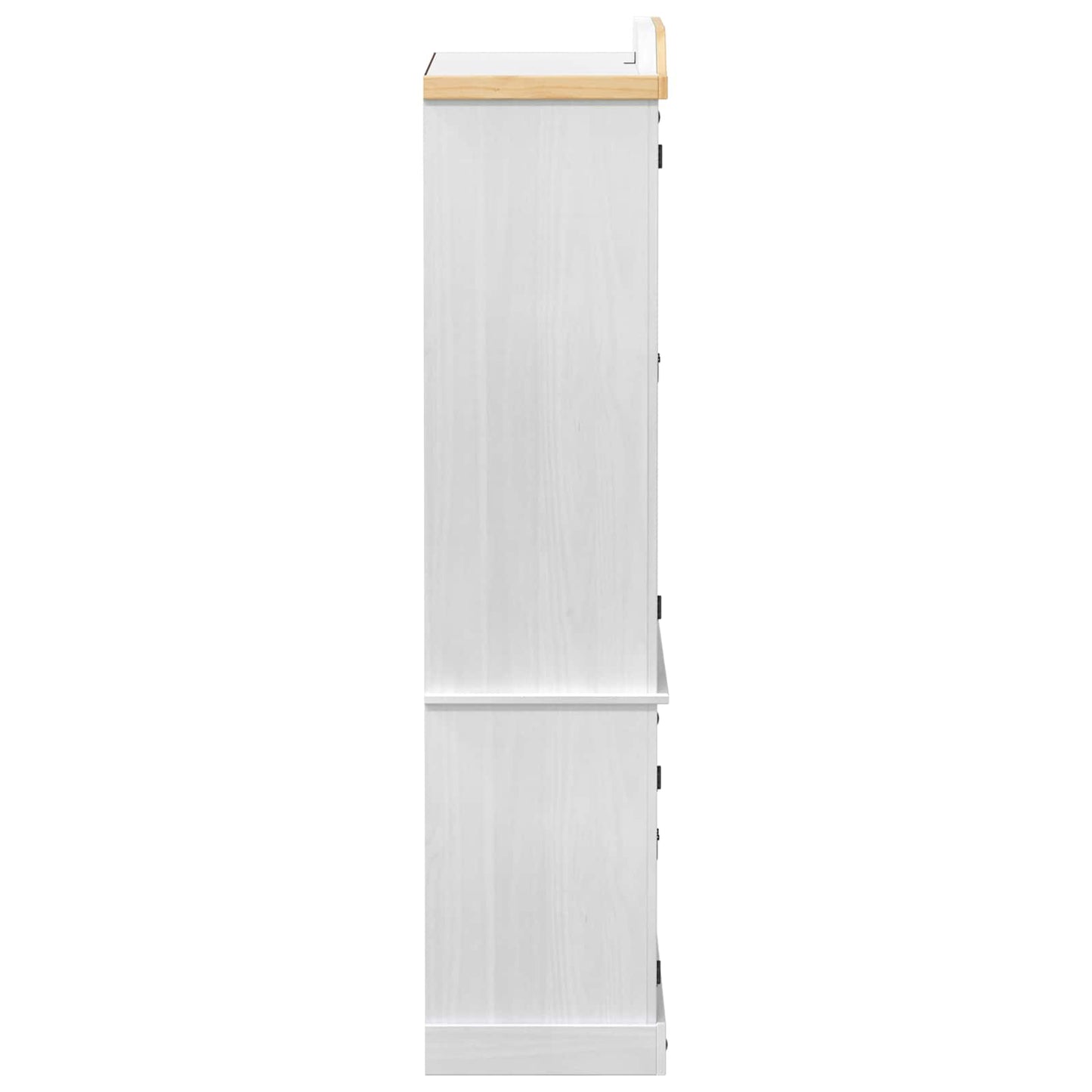Display Skab Hvid 103.5 x 42 x 180 cm Massiv fyrretræ
