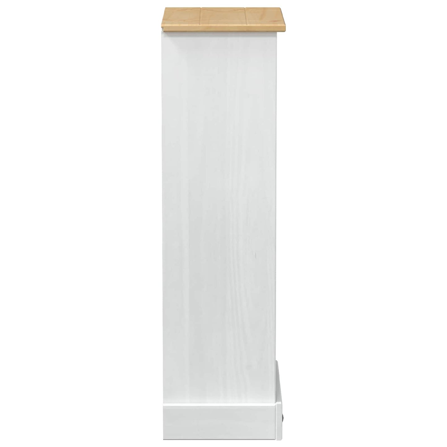 Bogreol Hvid 46 x 29 x 100 cm Massiv fyrretræ