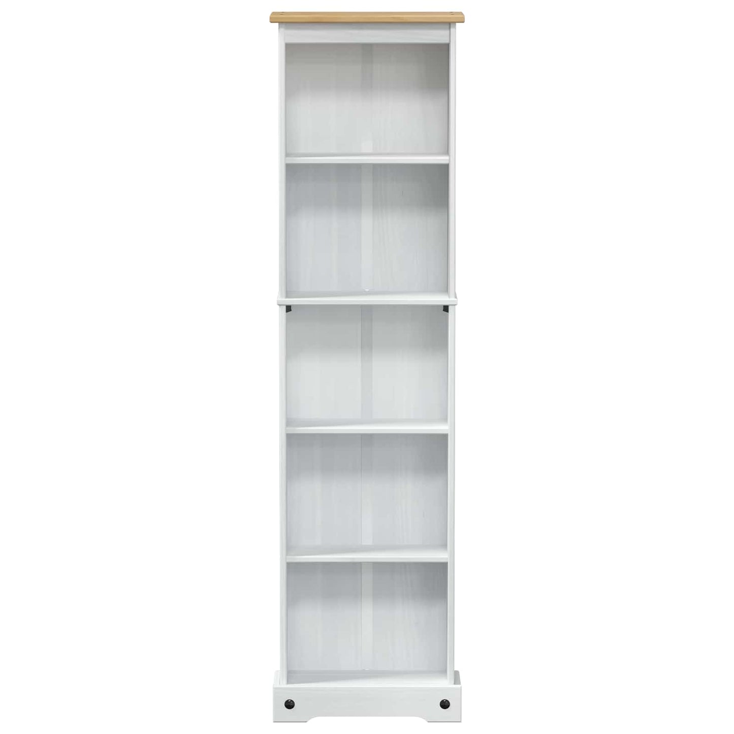 Bogreol Hvid 46 x 20 x 170 cm Massiv fyrretræ