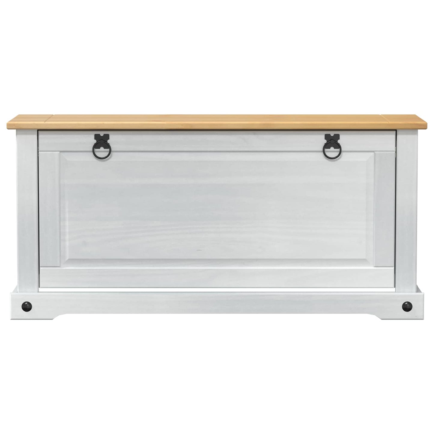 Sko skab med hylde Corona Hvid 99 x 32 x 49 cm Massiv fyrretræ