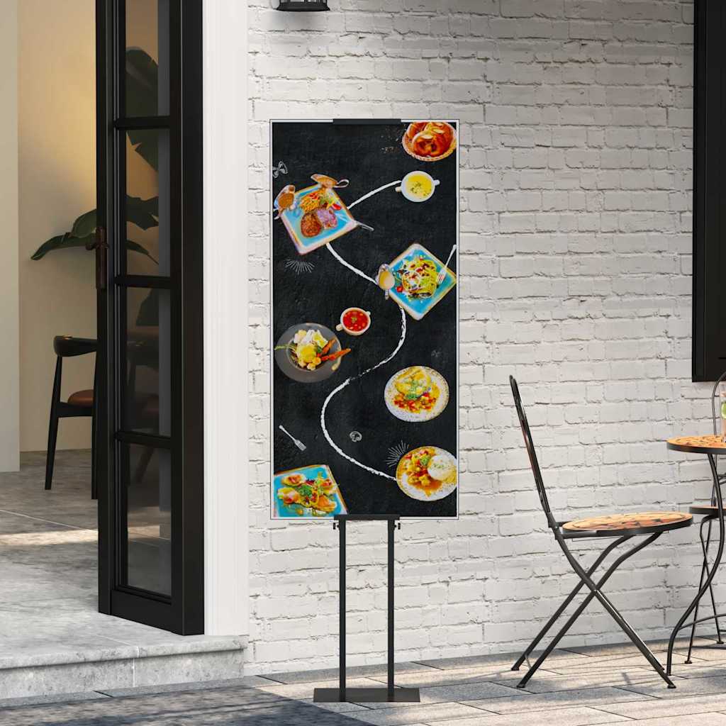 Messeskærme Sort 30 x 23,5 x 210 cm Stål
