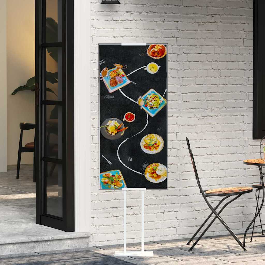 Messeskærme Hvid 30 x 23,5 x 210 cm Stål