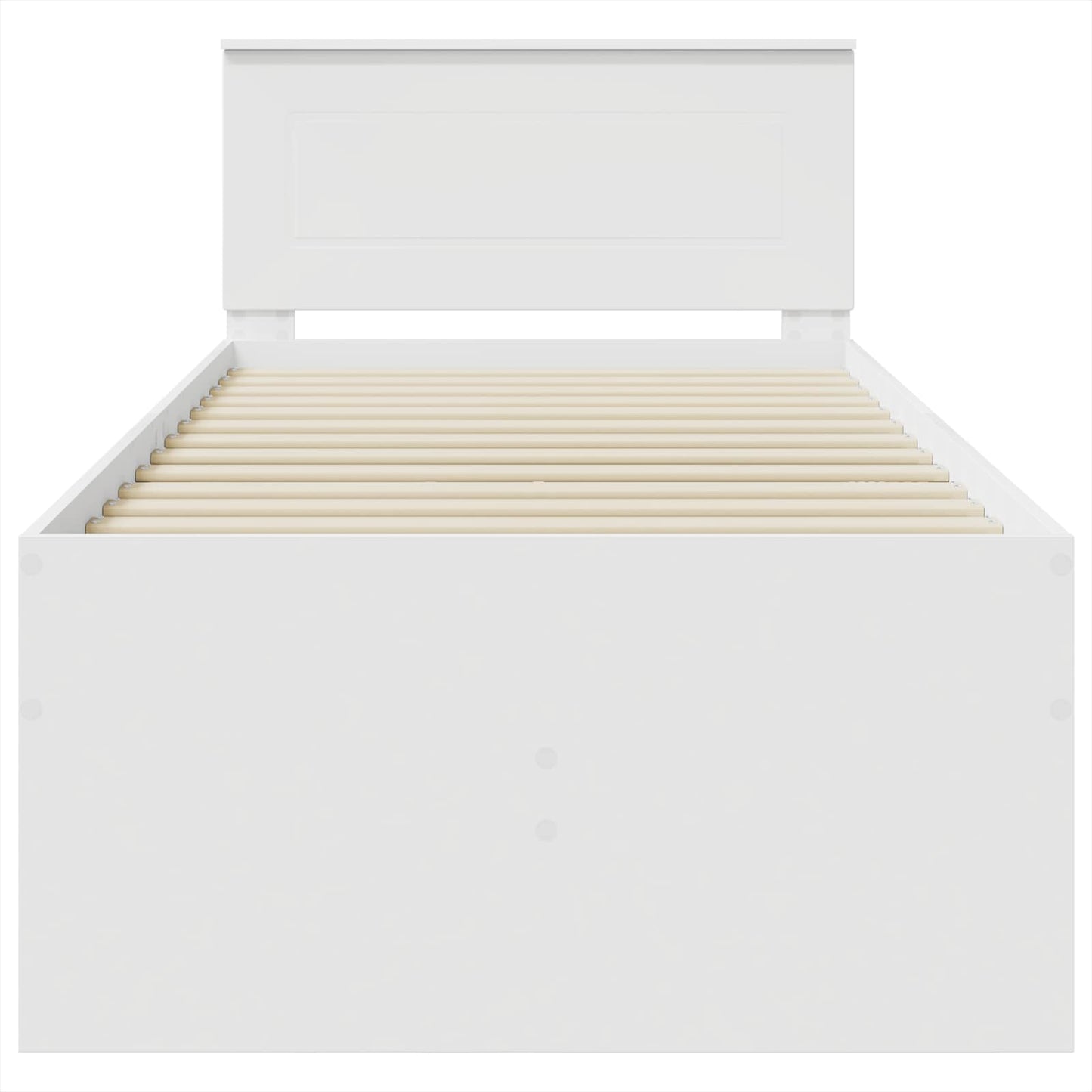 Daybed med skuffe Hvid og sort 75 x 190 cm Konstrueret træ