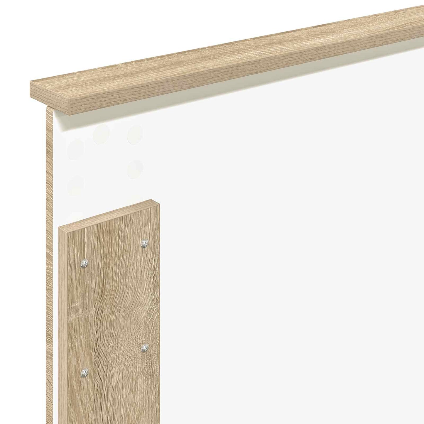 Sengestel med hovedgærde Sonoma eg 90 x 190 cm Konstrueret træ