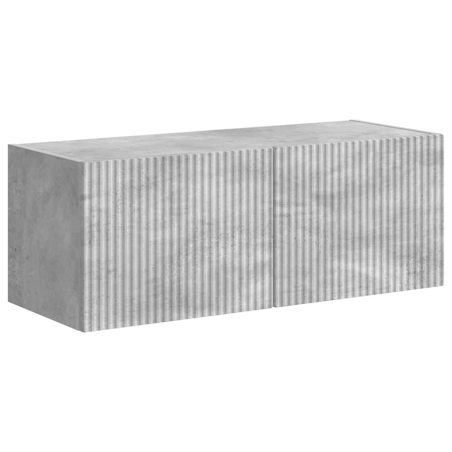 Tv vægskab sæt Vægmonteret 6 pcs Beton Grå