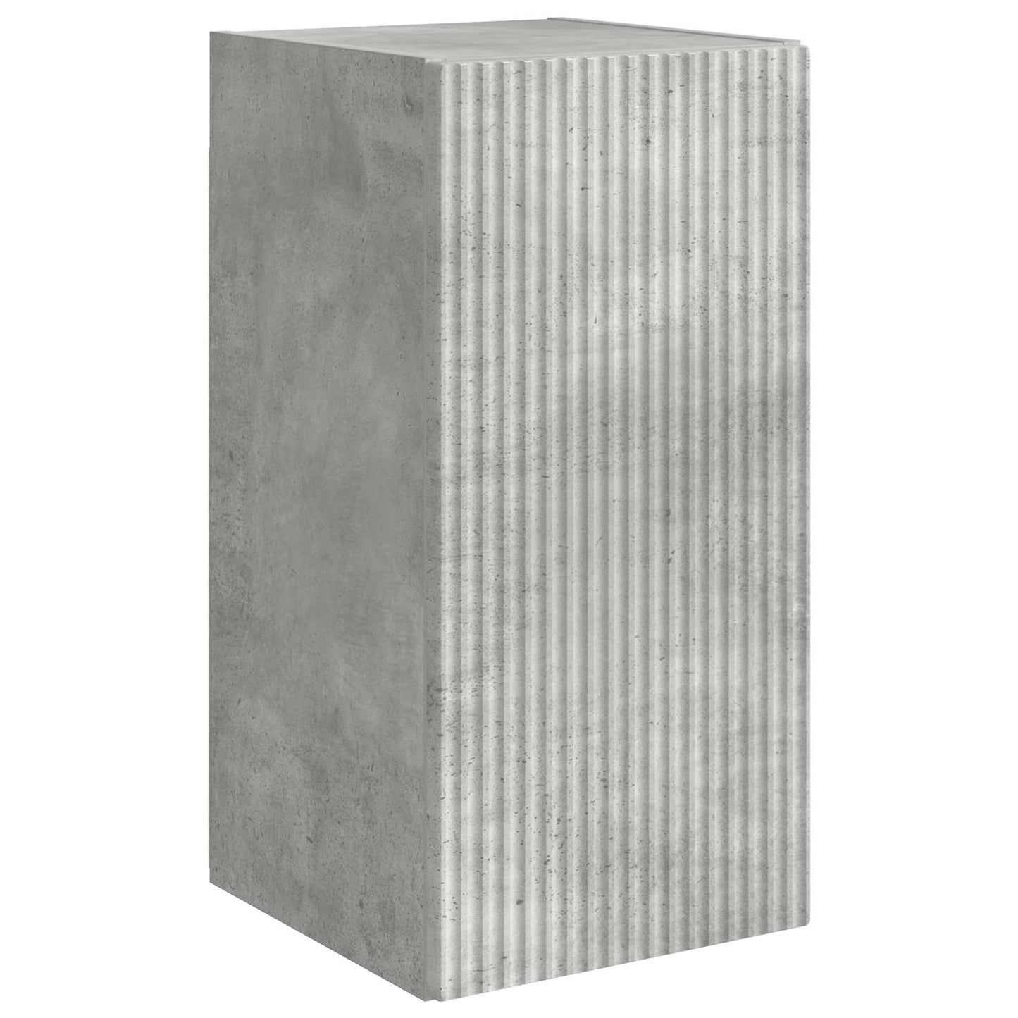TV-møbelsæt Vægmonteret 6 pcs Beton Grå Konstrueret træ