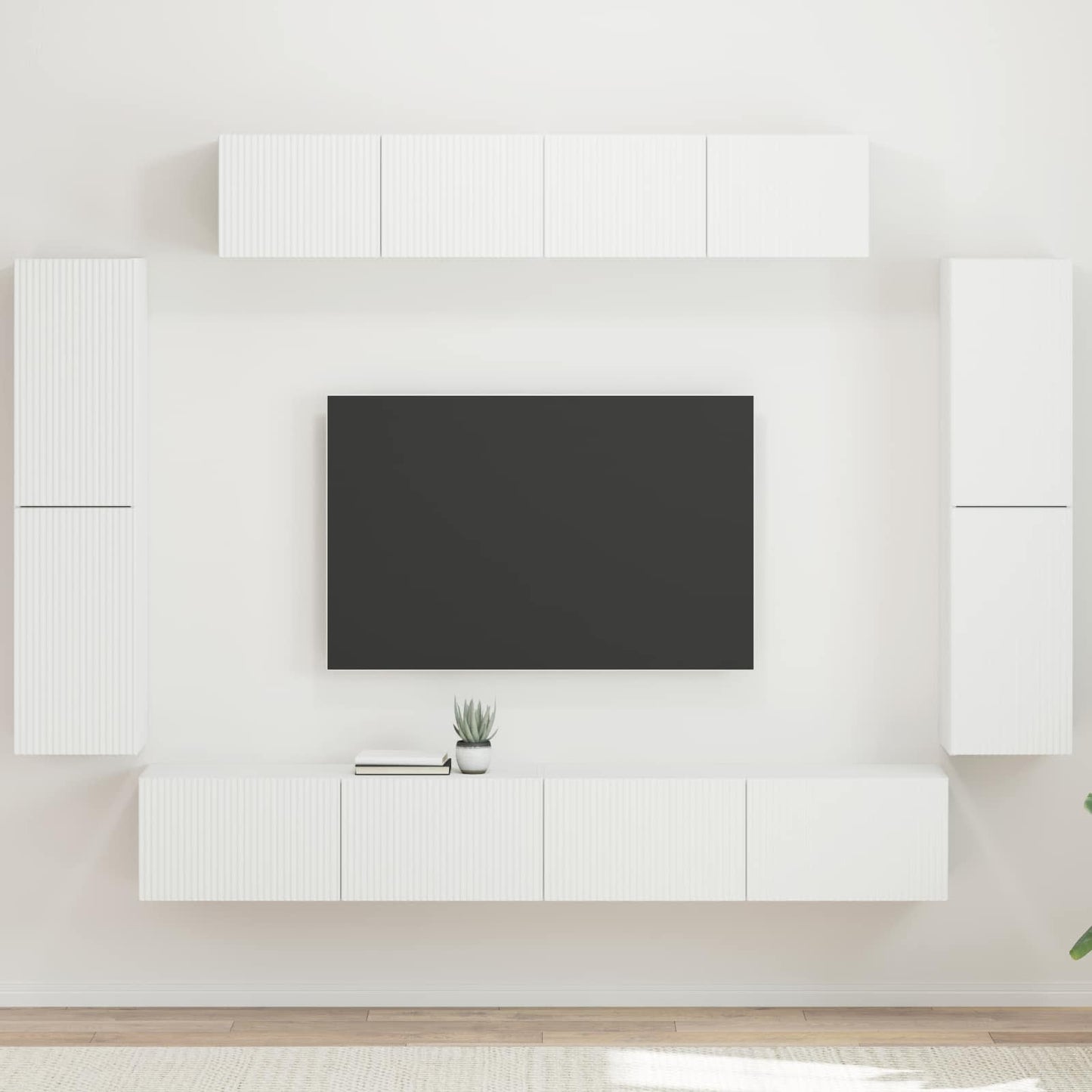 TV-skab 8 stk. Hvid