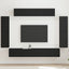 TV-skab 8 stk. Sort