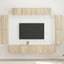 TV-skab 8 pcs Sonoma eg