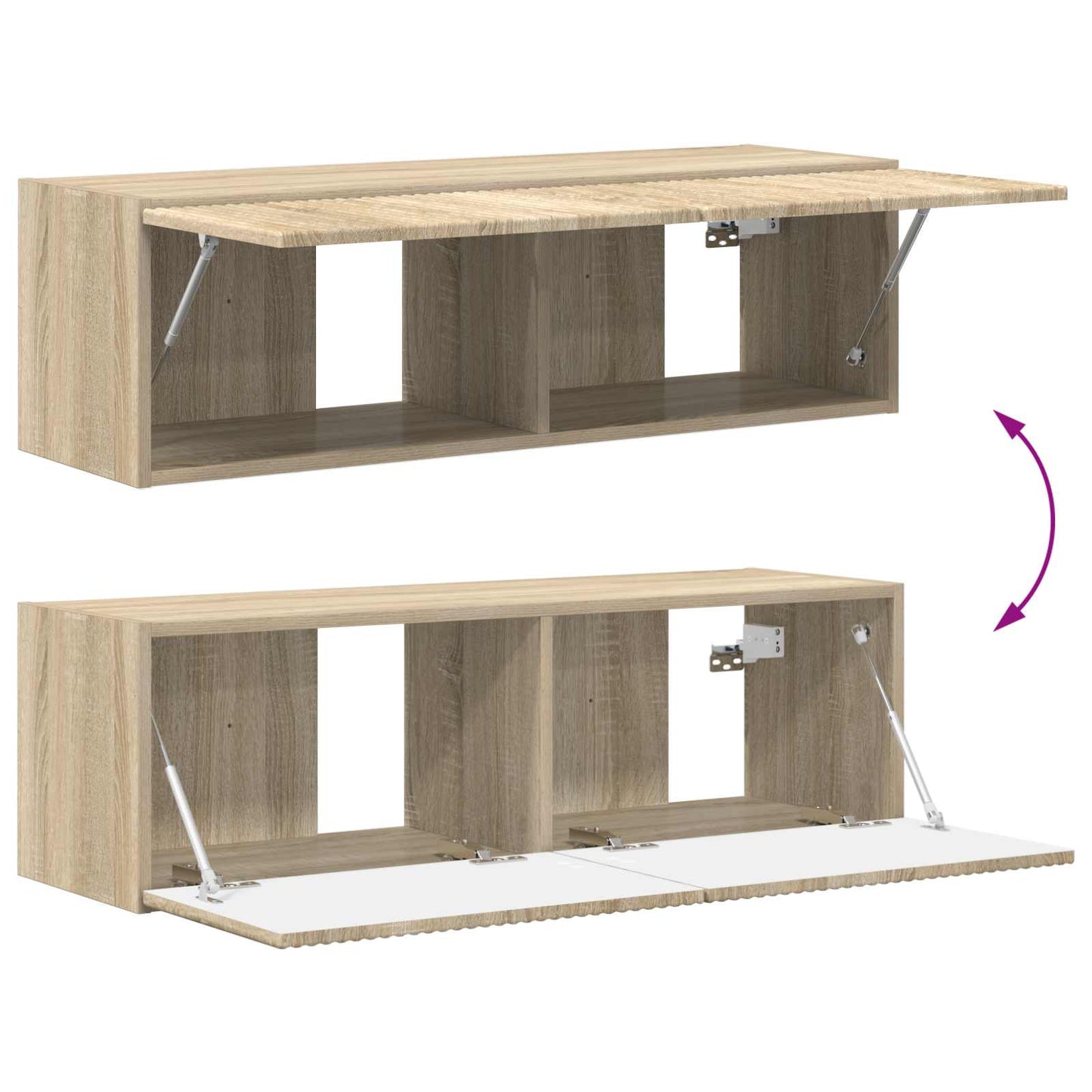 TV-skab 8 pcs Sonoma eg