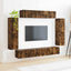 TV-skab 8 pcs Røget eg