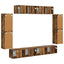 TV-skab 8 pcs Røget eg