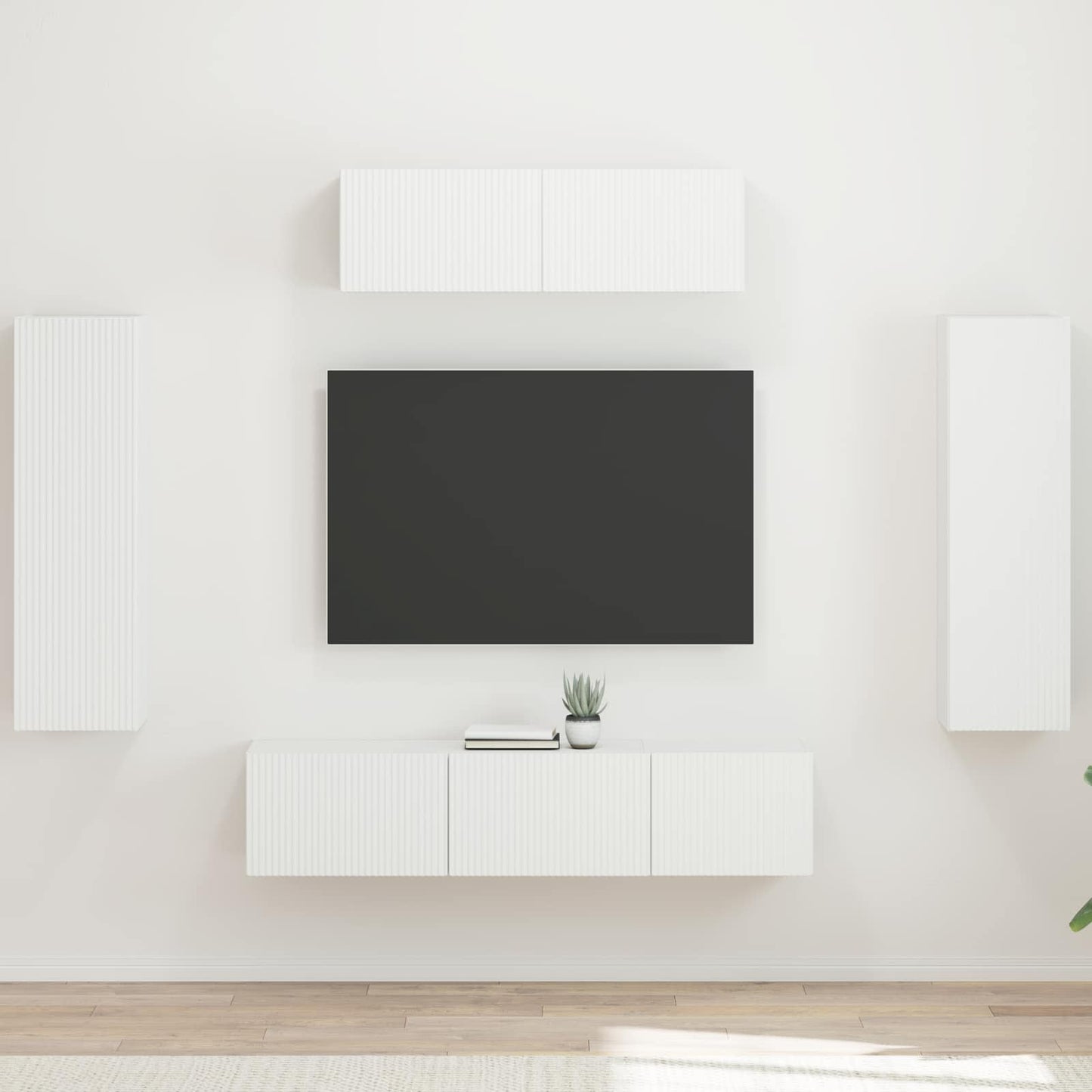 TV-skab 5 stk. Hvid