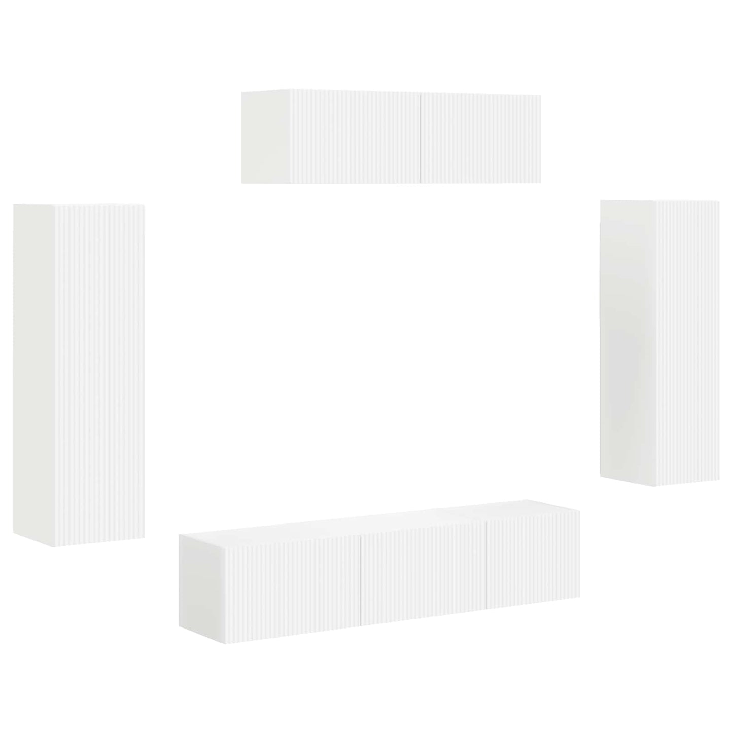 TV-skab 5 stk. Hvid