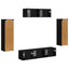 TV-skab 5 stk. Sort
