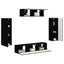 TV-skab 5 stk. Sort