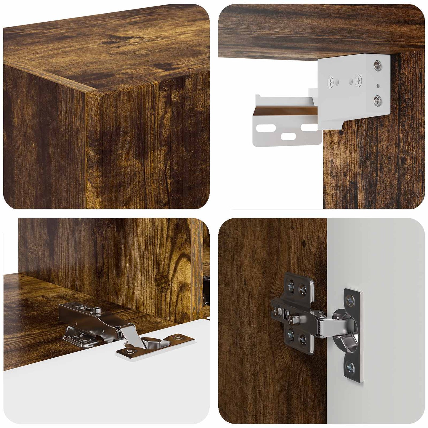 TV-skab 5 pcs Røget eg