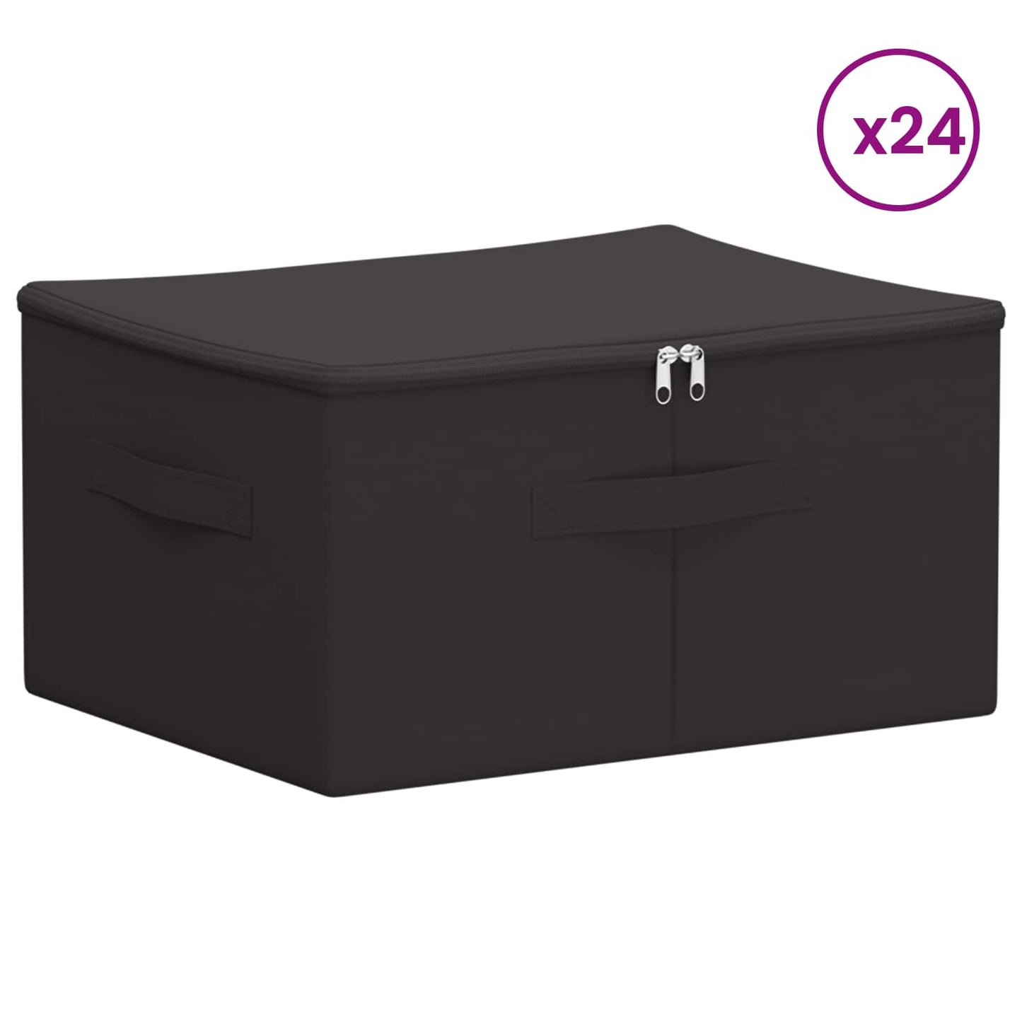 Opbevaringskasse 24 stk. Ikke-vævet stof 50 x 30 x 25 cm 37,5 L