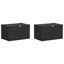 Opbevaringskasse 2 pcs Antracit 55 x 35 x 32 cm Ikke-vævet stof