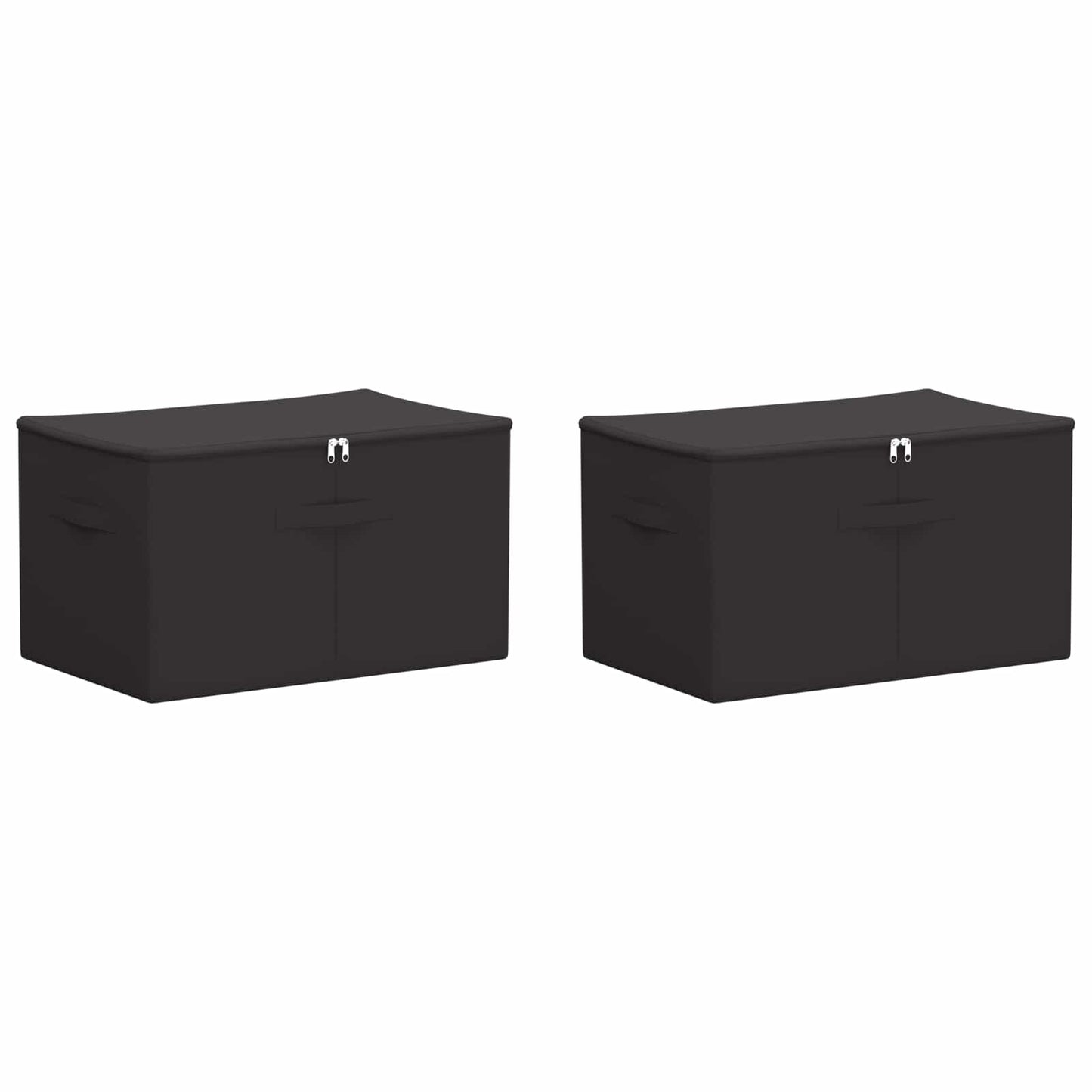 Opbevaringskasse 2 pcs Antracit 55 x 35 x 32 cm Ikke-vævet stof