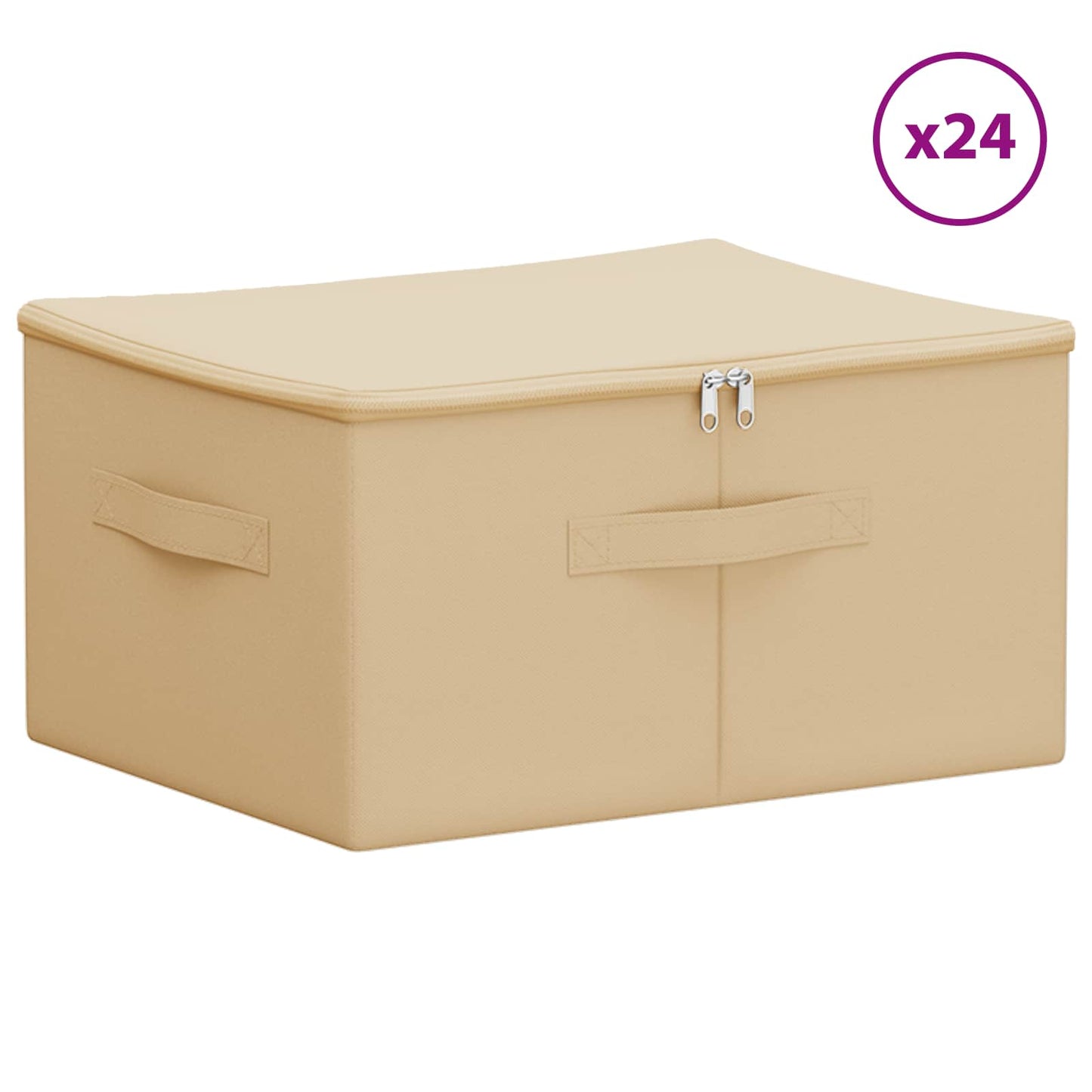 Opbevaringskasse 24 stk. Ikke-vævet stof 43 x 34 x 23 cm 33,6 L