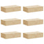 Opbevaringskasse 6 pcs Cremefarvet 70 x 40 x 18 cm