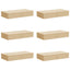 Opbevaringskasse 6 pcs Cremefarvet 90 x 48 x 15 cm