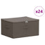 Opbevaringskasse 24 stk. Ikke-vævet stof 50 x 30 x 25 cm 37,5 L