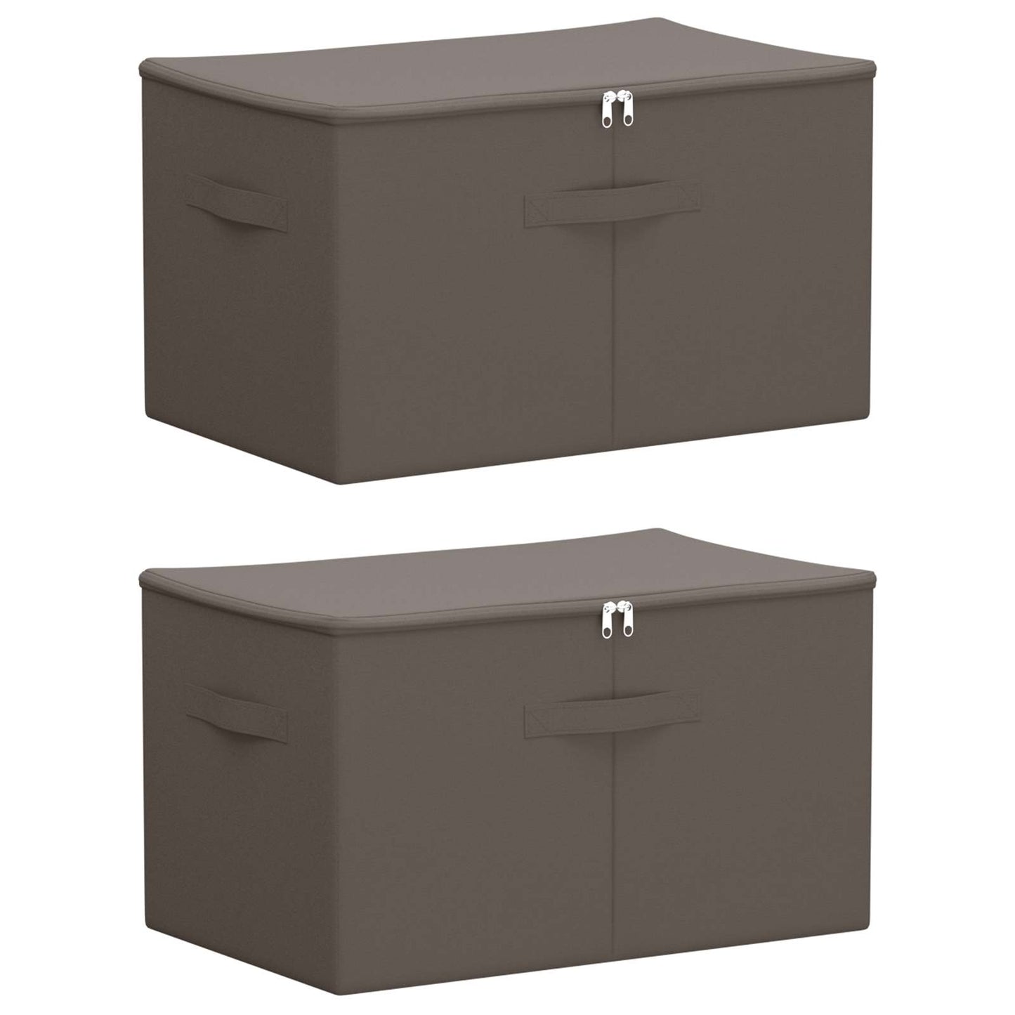 Opbevaringskasse 2 pcs Grå 55 x 35 x 32 cm Ikke-vævet stof