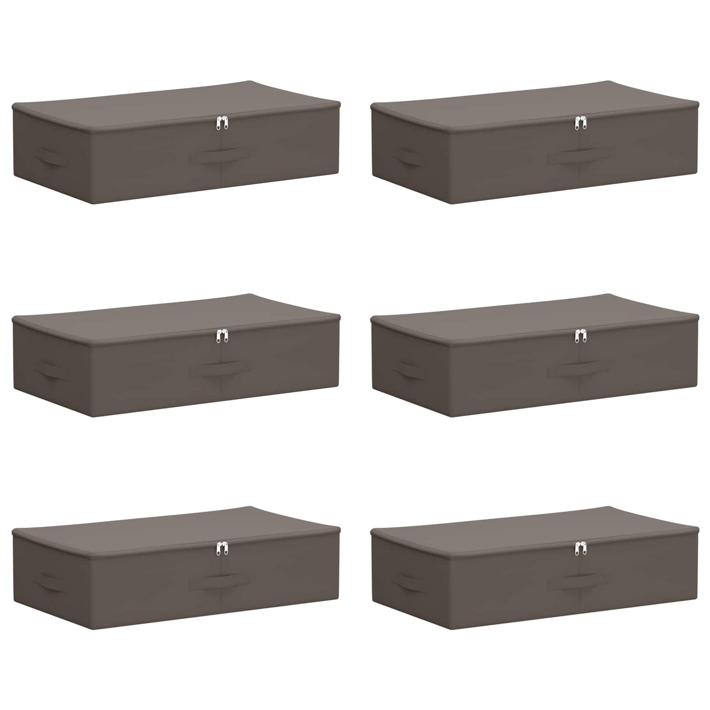 Opbevaringskasse 6 pcs Grå 70 x 40 x 18 cm Ikke-vævet stof