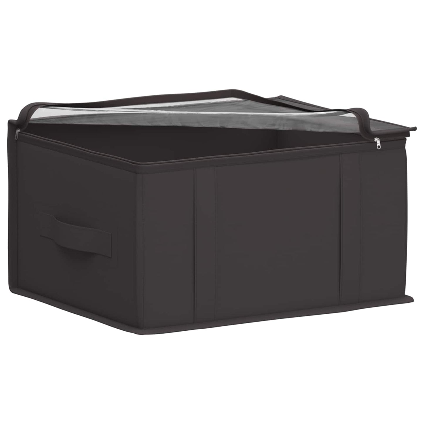 Opbevaringsboks med gennemsigtigt topvindue 2 pcs Antracit