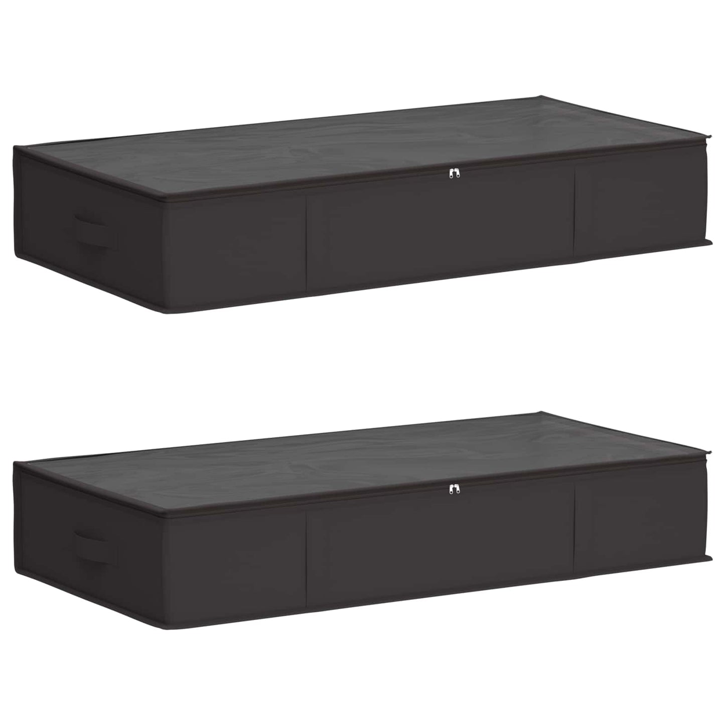 Opbevaringsboks med gennemsigtigt topvindue 2 pcs Antracit