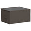 Opbevaringsboks med gennemsigtigt topvindue 2 pcs Grå