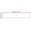 Tæppe Runner MARSA Creme 50 x 450 cm Polyester og PVC