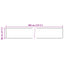 Tæppe Runner MARSA Creme 80 x 400 cm Polyester og PVC