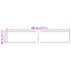 Tæppe Runner MARSA Creme 80 x 450 cm Polyester og PVC