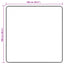 Tæppe Runner MARSA Creme 100 x 100 cm Polyester og PVC