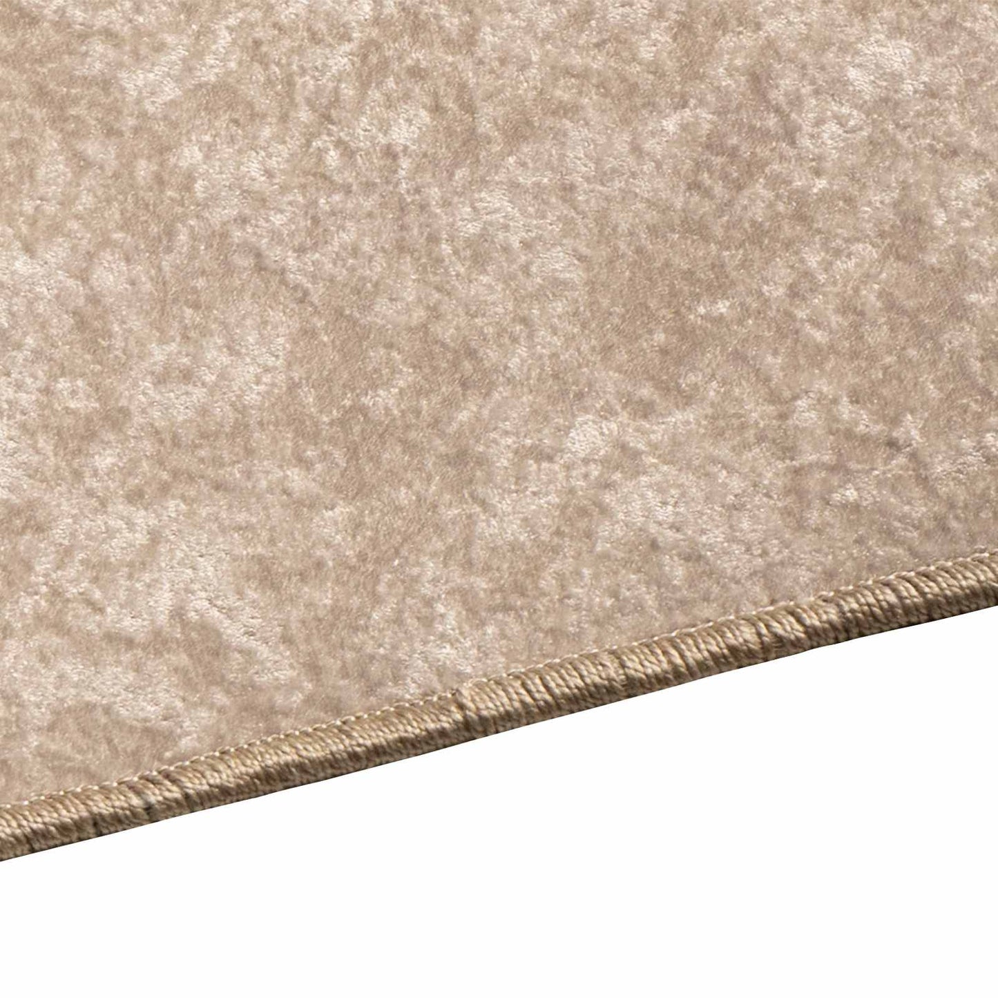 Tæppe Runner MARSA Beige 80 x 100 cm Polyester og PVC