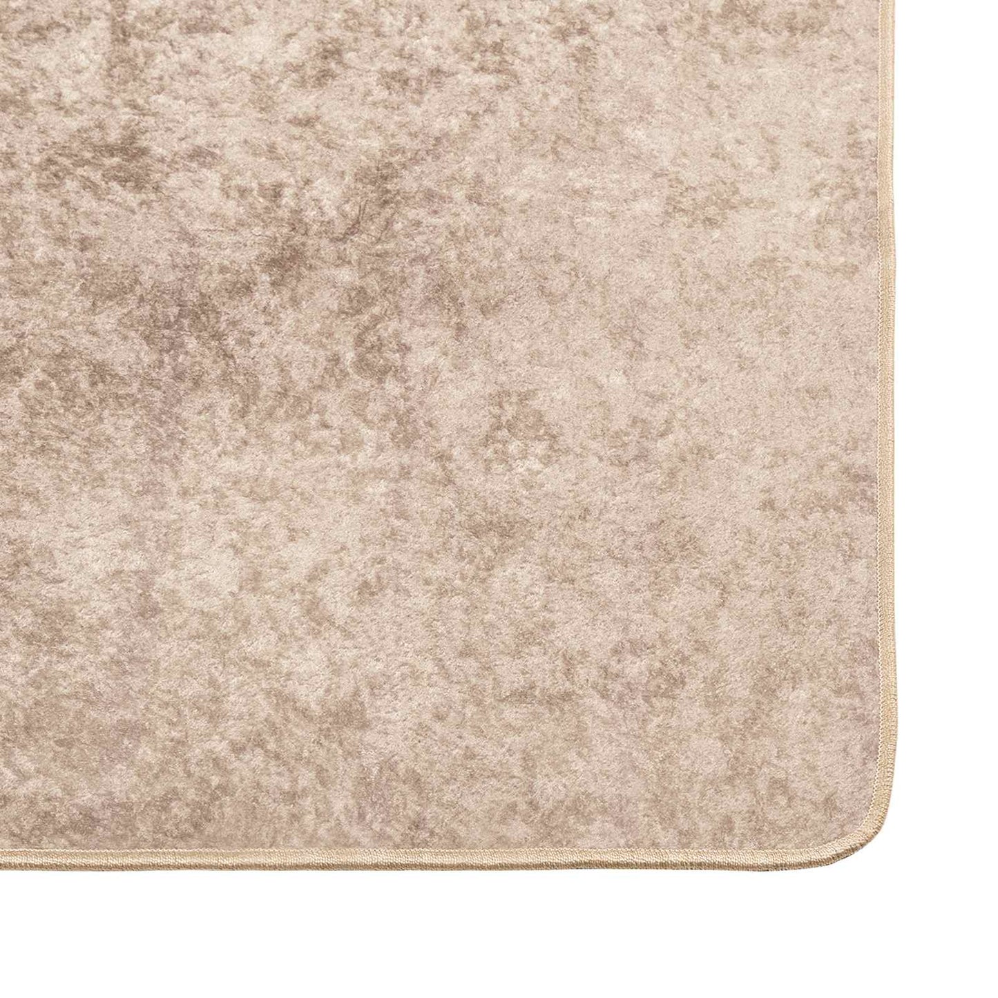 Tæppe Runner MARSA Beige 80 x 200 cm Polyester og PVC