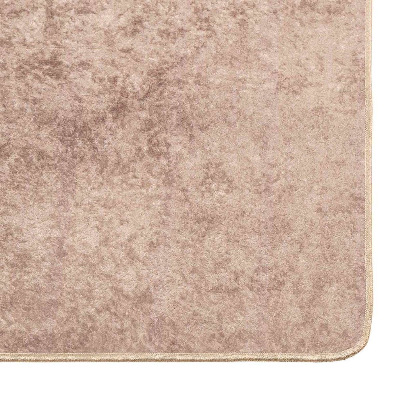 Tæppe Runner MARSA Sandfarvet 100 x 250 cm Polyester og PVC