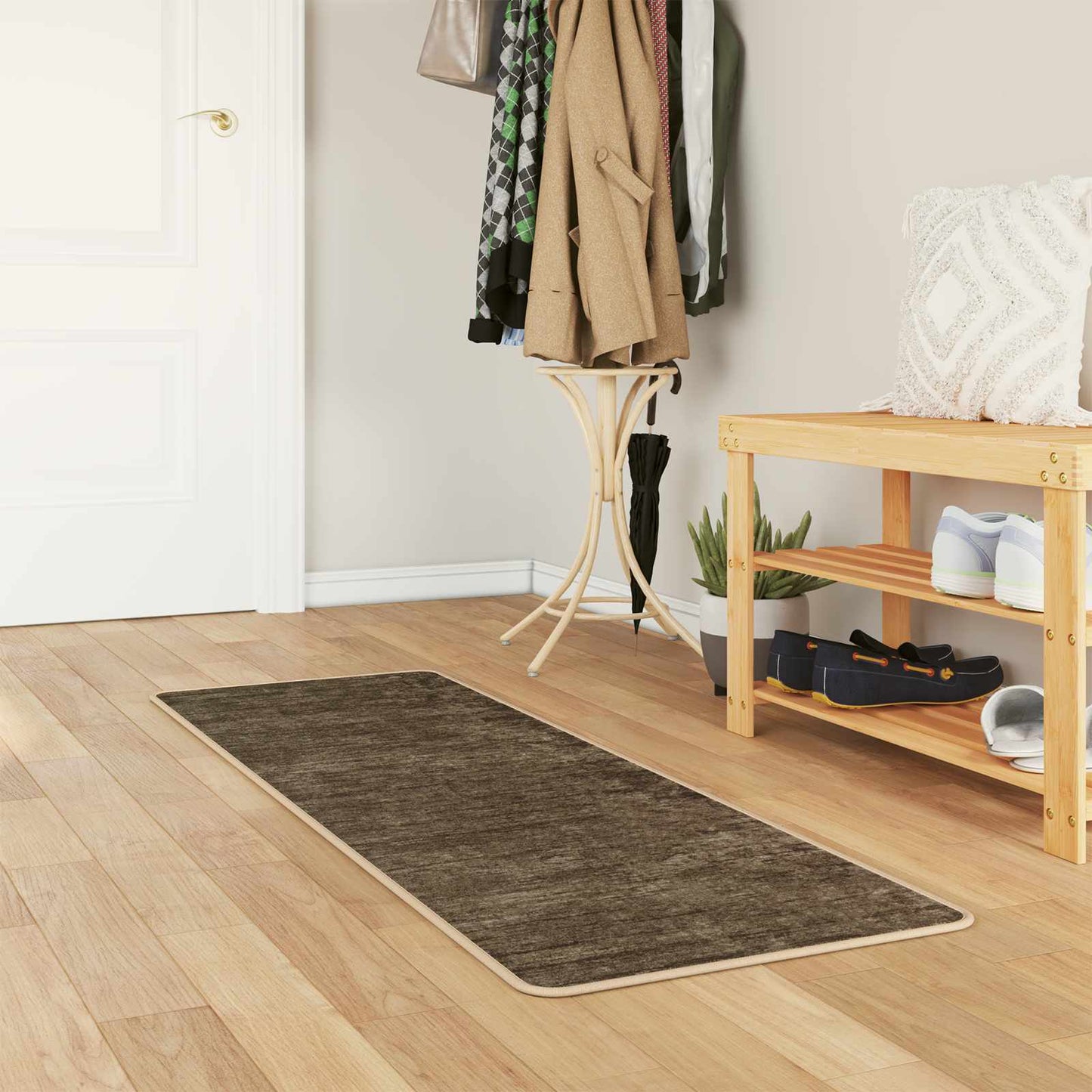 Tæppe Runner MARSA Skovgrøn 50 x 150 cm Polyester og PVC