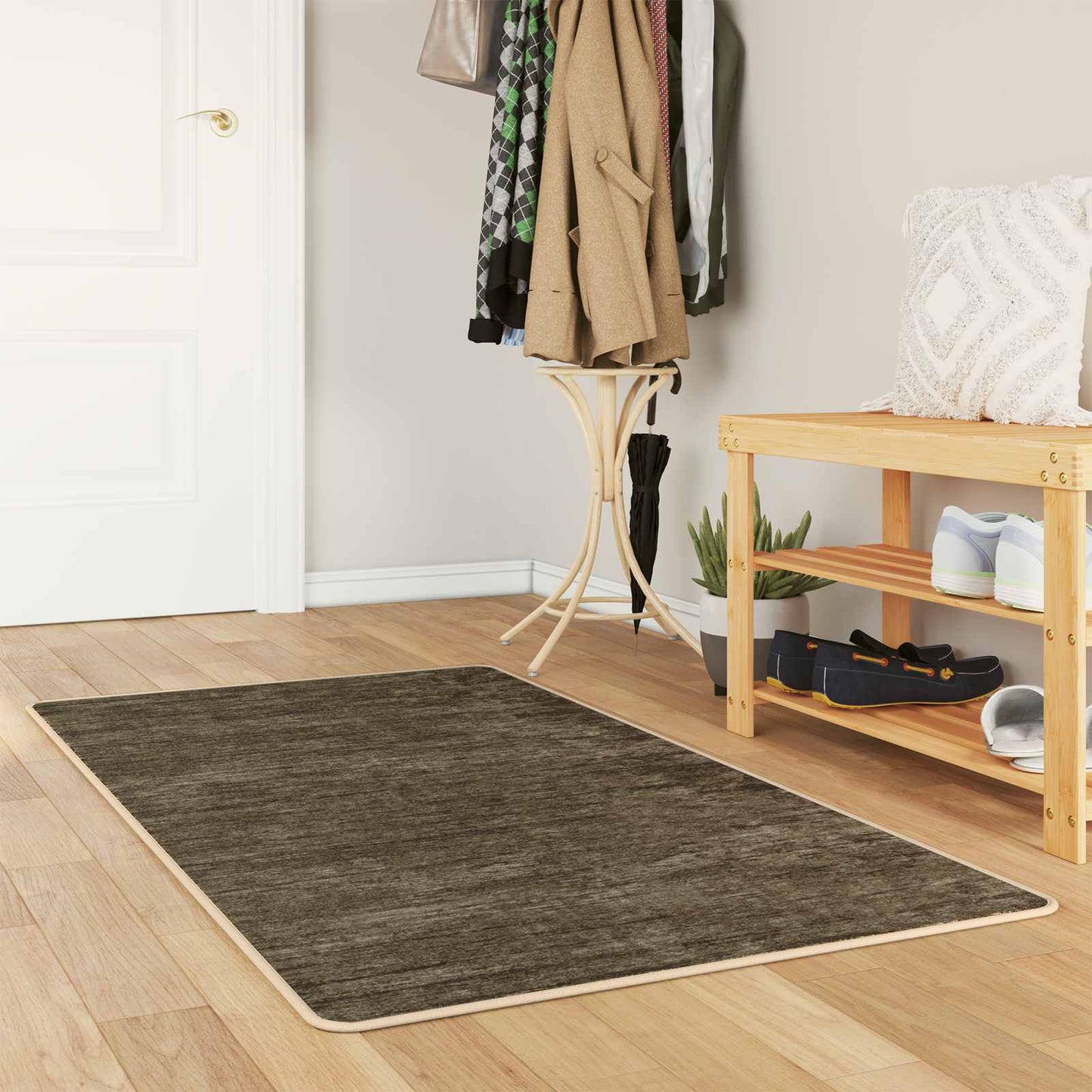 Tæppe Runner MARSA Skovgrøn 80 x 100 cm Polyester og PVC