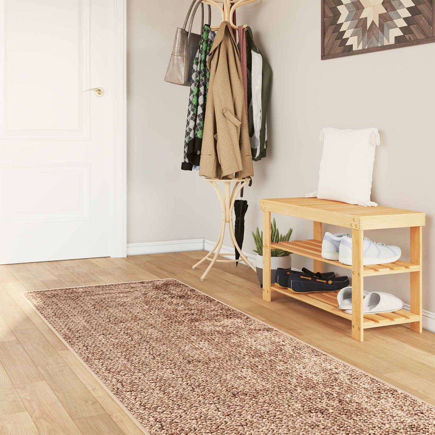 Tæppe Runner MARSA Gul 80 x 400 cm Polyester og PVC
