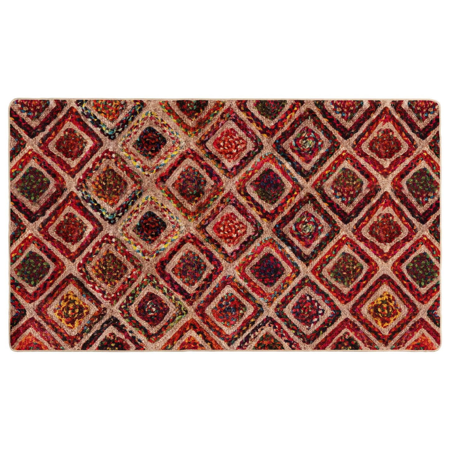 Tæppe Runner MARSA Flerfarvet 80 x 100 cm Polyester og PVC