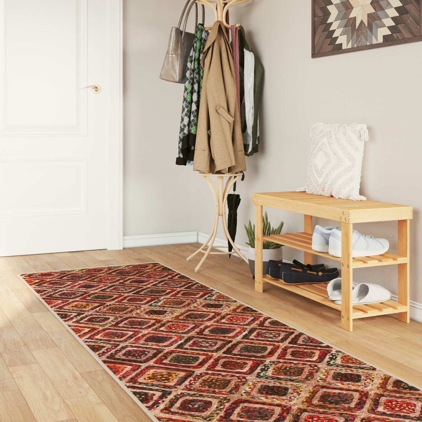 Tæppe Runner MARSA Flerfarvet 80 x 450 cm Polyester og PVC