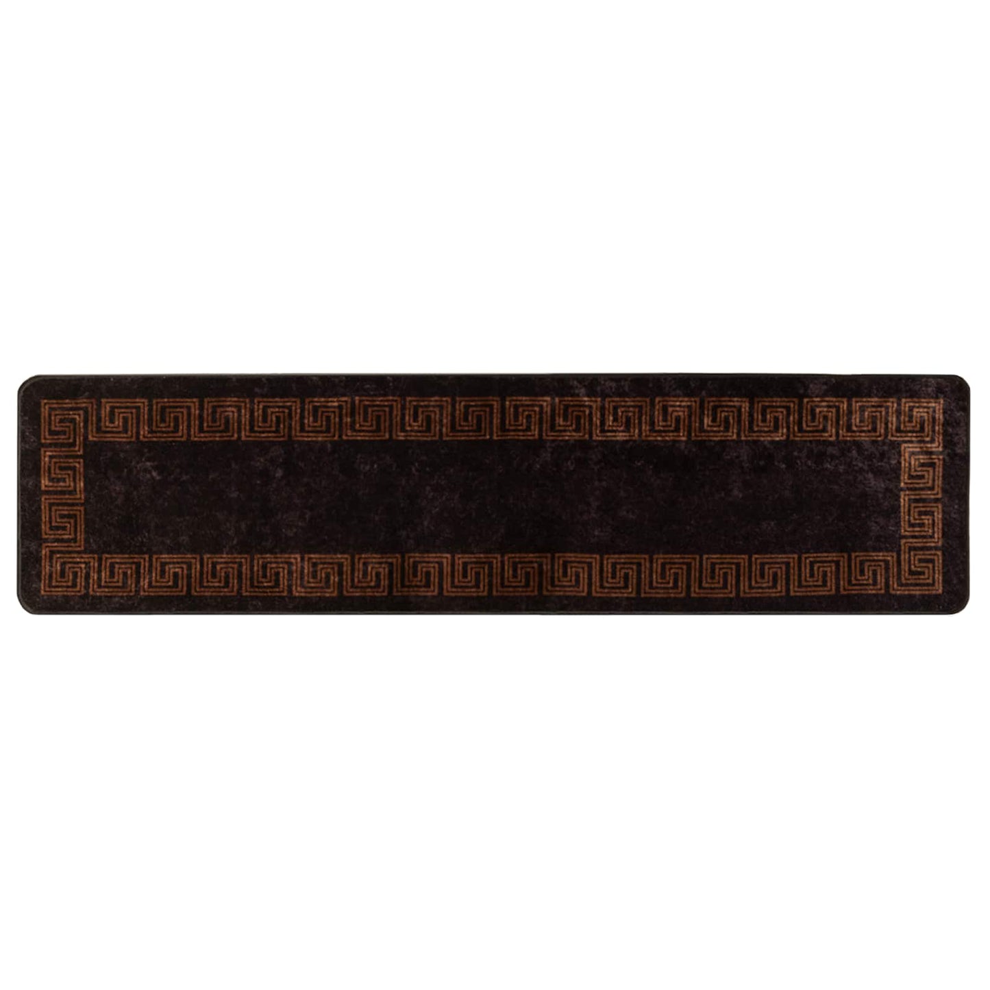 Tæppe Runner MARSA Sort 50 x 200 cm Polyester og PVC